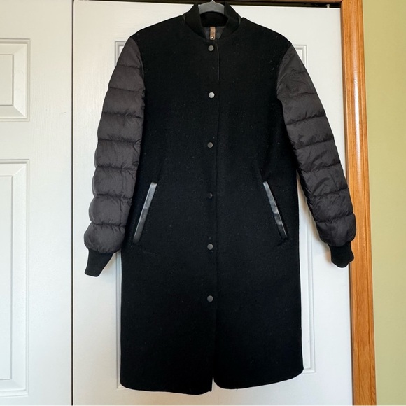 Mackage Marlon Reversible Wool / Down Filled Women’s Jacket - Picture 12 of 15